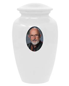 Classic Custom Photo Urn - IUUVP200-White