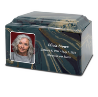 Grace Cultured Marble Photo Urn - IUUVP300-Camouflage