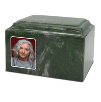 Grace Cultured Marble Photo Urn - IUUVP300-Evergreen