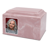 Grace Cultured Marble Photo Urn - IUUVP300-Fawn Pink
