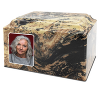 Grace Cultured Marble Photo Urn - IUUVP300-Gold Ore