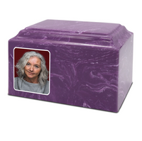 Grace Cultured Marble Photo Urn - IUUVP300-Lavender
