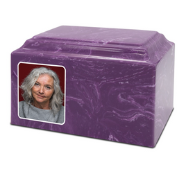 Grace Cultured Marble Photo Urn - IUUVP300-Lavender