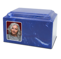 Grace Cultured Marble Photo Urn - IUUVP300-Royal