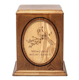 Woodland Oval Cardinal Cremation Urn - Large - IUWC303