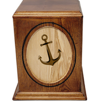 Woodland Oval Anchor Cremation Urn - Large - IUWC305