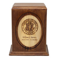 Woodland Oval Army Cremation Urn - Large - IUWC306