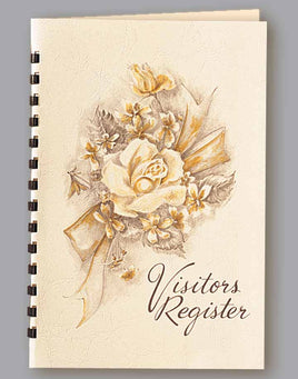 Bouquet of Roses - Leatherette - Visitor Book - 15 Ring - ST424VR