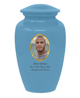 Classic Custom Photo Urn - IUUVP200-LightBlue