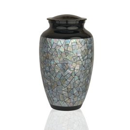Mother of Pearl Mosaic on Black - IUMOP104