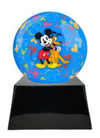 Memorial Fan Urn Base with add on Mickey and Friends Sphere