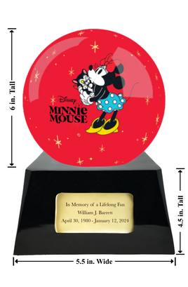 Memorial Fan Urn Base with add on Minnie Sphere - Infant/Child-Sized Small Urn
