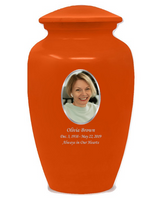 Classic Custom Photo Urn - IUUVP200-Orange