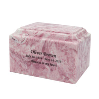 Pink Rose Grace Cultured Marble Urn - IUCM812