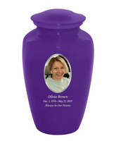 Classic Custom Photo Urn - IUUVP200-Purple