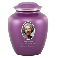 Elite Custom Photo Urn - IUUVP100-PURPLE