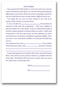 Preneed Information Book