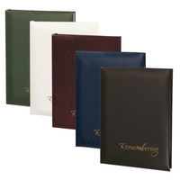 Value Series Remembering Memorial Guest Book-6 Ring-STVL101-White