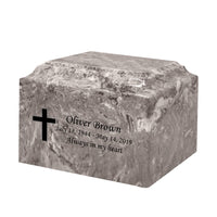 Rocky Grace Cultured Marble Urn - IUCM807