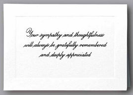 Sympathy and Thoughtfulness Raised Acknowledgment- ST192-AK