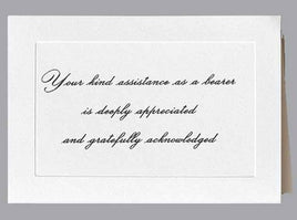 Pallbearer Acknowledgment Card- ST201-AK