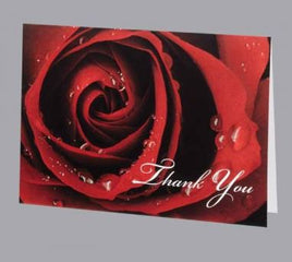 Regal Rose Funeral Acknowledgment Cards - ST219-AK