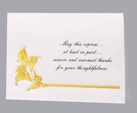 Calla Lily Acknowledgment Cards- ST236-AK