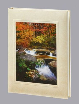 Autumn Stream Funeral Guest Book - 6 Ring - ST8506-BK