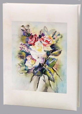 Master's Garden Bouquet Funeral Guest Book - 6 Ring - ST8531-BK