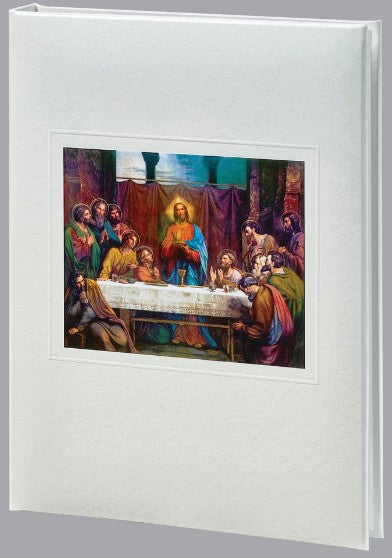 Large Format - Last Supper Funeral Guest Book - 6 Ring - ST8533LMB-BK ...
