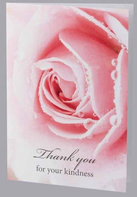 Cherished Rose Funeral Acknowledgment Cards - ST8534-AK