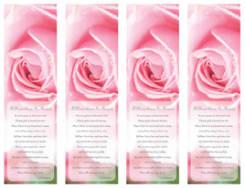 Cherished Rose Bookmark - ST8534-BM