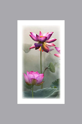 Lotus in the Mist Prayer Cards - ST8602-MIC-PC