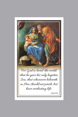 Holy Family  Prayer Cards - ST8612-MIC-PC