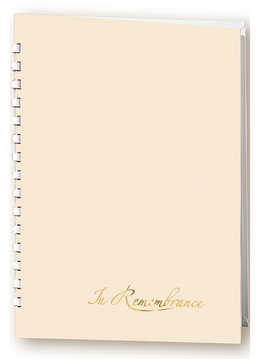 Element line In Remembrance Memorial Guest Book - 15 Ring - STEL100