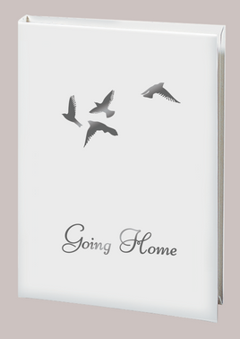 Going Home Memorial Guest Book - 6 Ring-STGR101-White