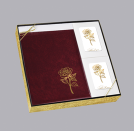 Grace Line Series Rose Stationery Box Set - STGR106-B-BX
