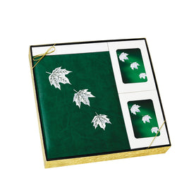 Grace Line Series Green Falling Leaves Stationery Box Set - STGR112-BX