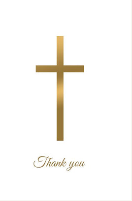 Grace Series Simple Cross Acknowledgement Card- STGR113-AK