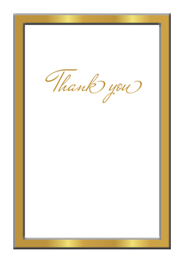 Frame Books Acknowledgement Card - STFB100-AK