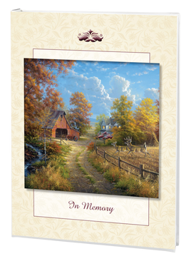 Country Road Memorial Guest Book - 6 Ring - STPR101