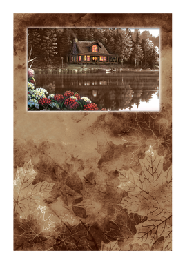 Premium Series Lakeside Cabin Acknowledgement Card- STPR103-AK