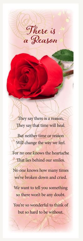 Premium Line Red Rose Series Bookmark STPR110-BM