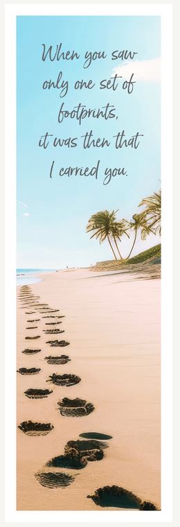 Premium Line Footprints Series Bookmark STPR111-BM