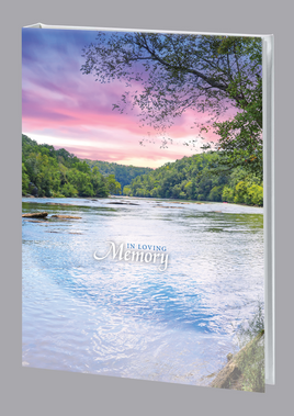 Majestic Stream Memorial Guest Book - 6 Ring - STPR112