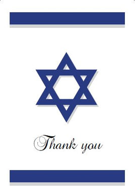 Premium Series Star of David Acknowledgement Card- STPR118-AK