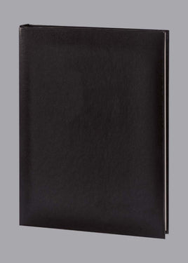 Value Series Plain Memorial Guest Book-6 Ring-STVL100-Black