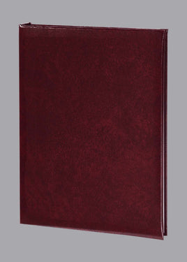 Value Series Plain Memorial Guest Book-6 Ring-STVL100-Burgundy
