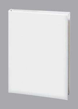 Value Series Plain Memorial Guest Book-6 Ring-STVL100-White