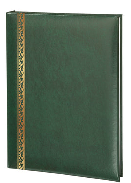 Value Line Scroll Memorial Guest Book-6 Ring-STVL103-Green